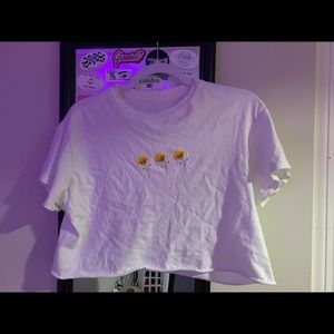 Brandy Flower Crop Top